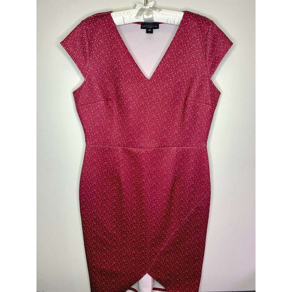 NWOT Simply Styled Red Dress Size Large